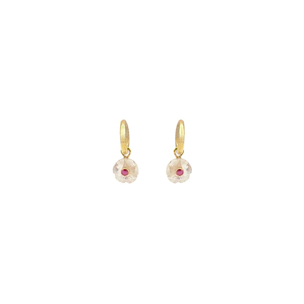 JENNIFER BEHR Lillian Earrings in Moonstone